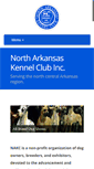 Mobile Screenshot of northarkansaskennelclub.org